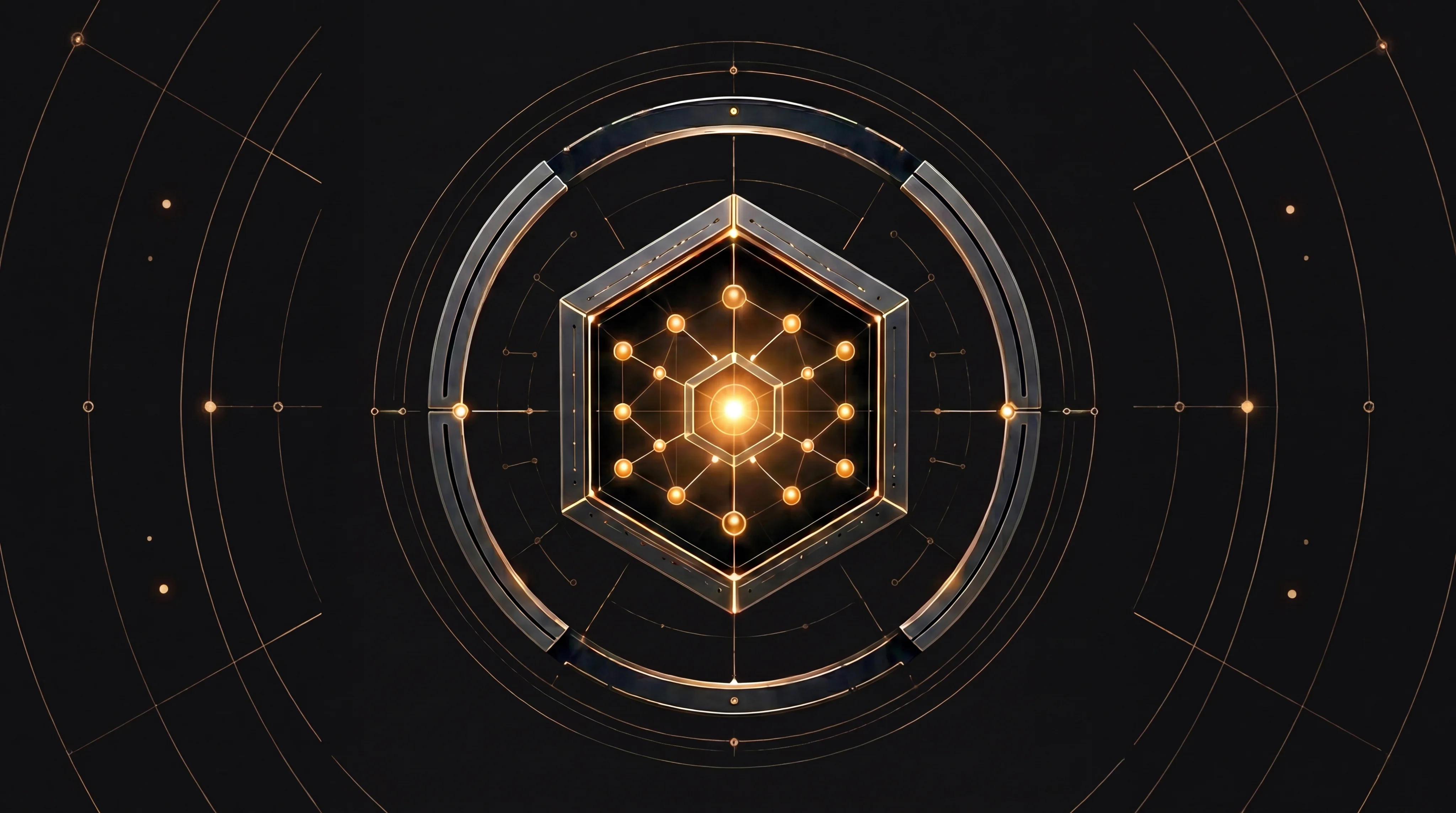 Abstract visualization of Webvork's proprietary ad-tech infrastructure
